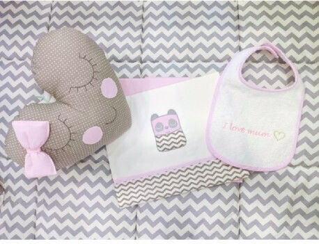 Baby Star Set Tiny Friends Roz 75x100 cm