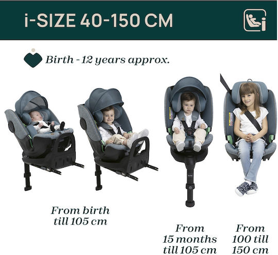 Chicco Bi-Seat Scaun Auto pentru Copii i-Size cu Isofix Air Black