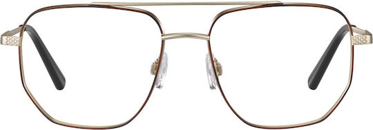 Serengeti Herren Metallisches Brillengestell Silber SS123557