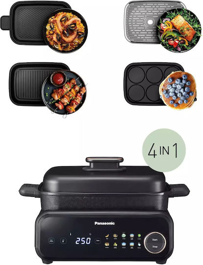 Panasonic Πολυμάγειρας 1524W με Χωρητικότητα 2.5lt Μαύρος