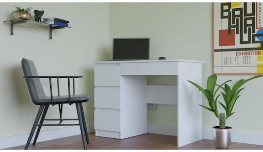 Desk Mijas Wooden White 98x51x76cm
