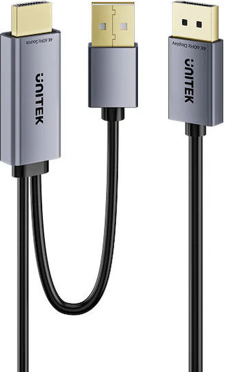 Unitek DisplayPort Male Cable 1.8m Black V1714