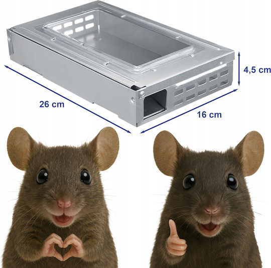 Metal Animal Traps 26x16x4.5cm ZD1TRA3QWSUSE01
