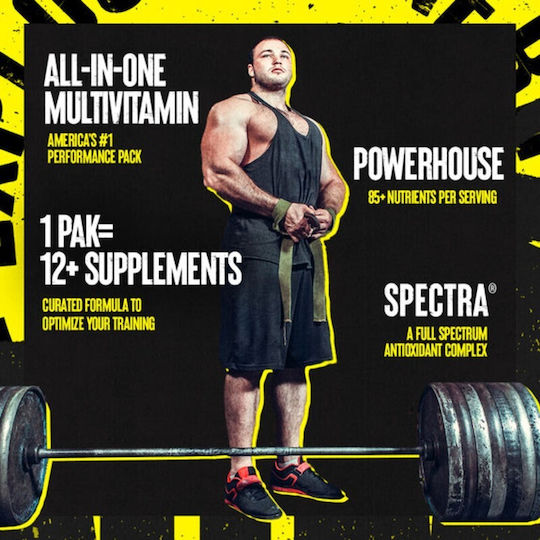 Animal Animal PAK Πολυβιταμίνη για Ενέργεια, Ενίσχυση του Ανοσοποιητικού & την Υγεία των Οστών 44 x 1 φακελίσκοι