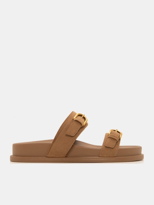 Γυναικεία Σανδάλια Flatforms Μπεζ