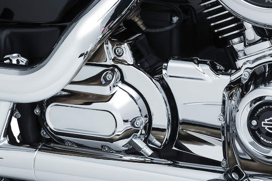 Kuryakyn Капак На Скоростна Кутия За Мотоциклет Harley Davidson '18–'25 Softail '18 – '25 Touring & '05 – '22 Sportster Хром Прецизен Предавателен Щит Chrome 9006548900319399911656 165€