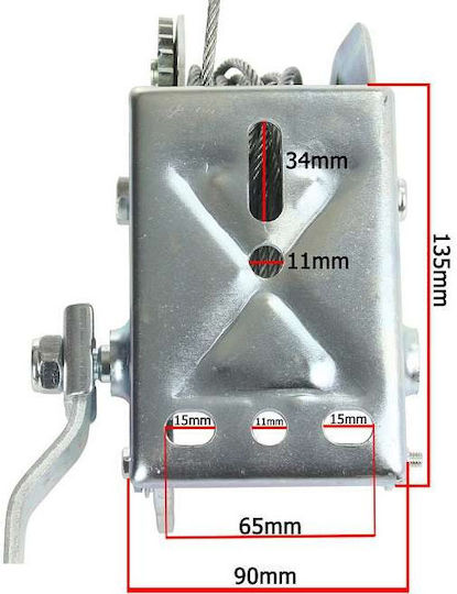 Manual Car Winch 4x4 with Loading Capacity 500kg