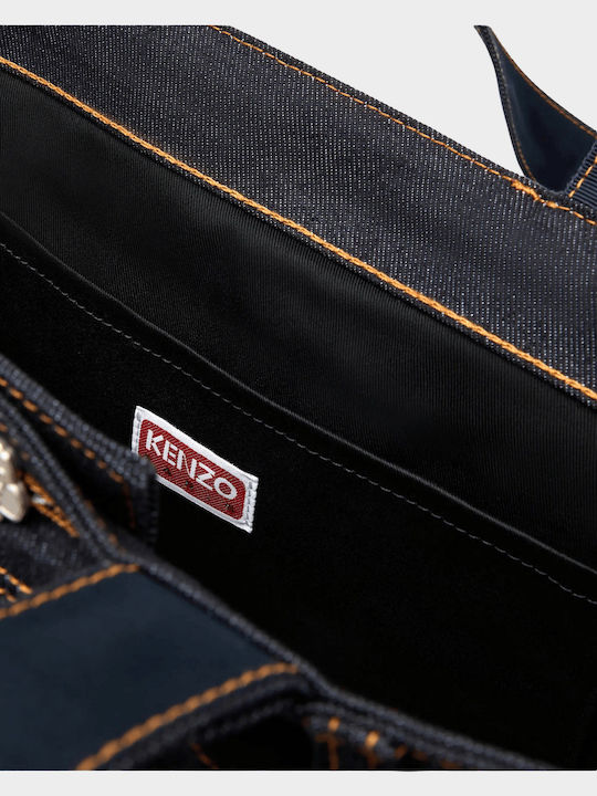 Kenzo Five Pockets' Tote Denim-like Twill Τσάντα Μπλε Fg58sa411f23.76