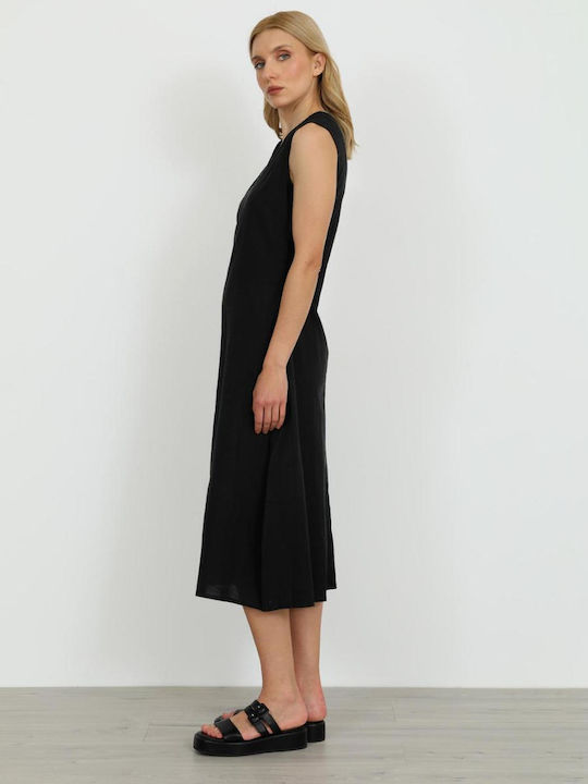 Summer Midi Dress Black