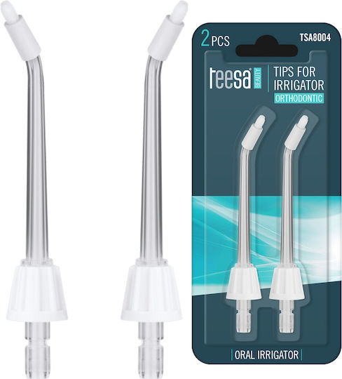 Teesa Elektrische Zahnbürstenköpfe für Flosser TSA8004 2Stück