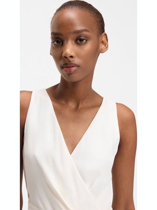 Summer Mini Dress Wrap White