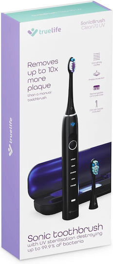 TrueLife Electric Toothbrush with Pressure Sensor and Travel Case Black