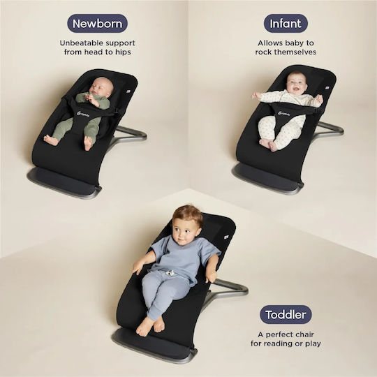 Ergobaby Handbuch Babywippen & Schaukelstühle Evolve Onyx Schwarz für Kinder bis 13 kg