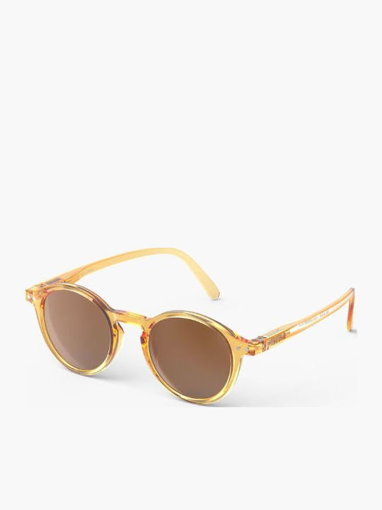 Izipizi #d Οβάλ Παιδικά Γυαλιά Ηλίου με Polarized Καθρέφτη Φακό Καφέ για 7-11 Ετών