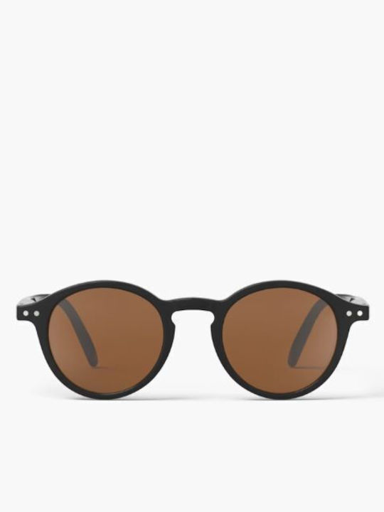 Izipizi Oval Kids Sunglasses with Polarized Mirror Lens Black for 7-11 Years