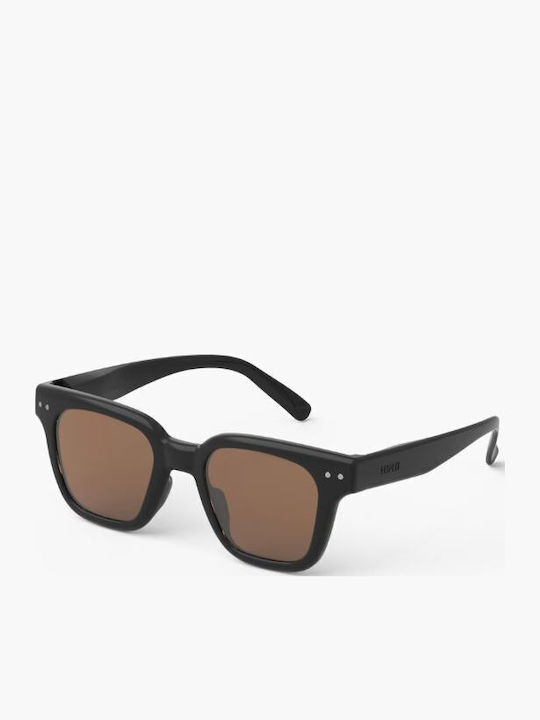 Izipizi Square Kids Sunglasses with Mirror Lens Black for 7-11 Years