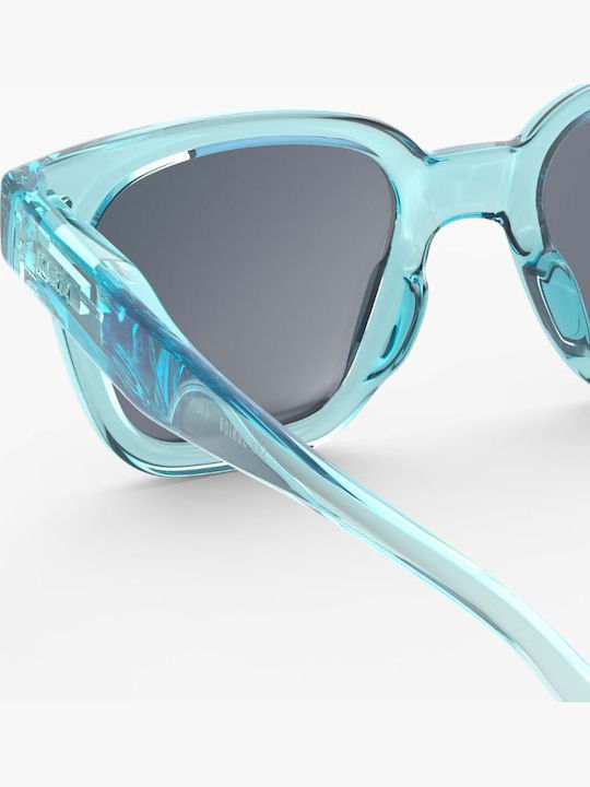 Izipizi Square Kids Sunglasses with Blue Mirror Lens for 7-11 Years