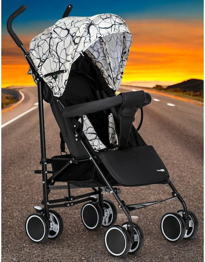 FreeOn Simple Umbrella Stroller Suitable from 6+ Months Black & White Circles 6.4kg