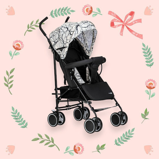 FreeOn Simple Umbrella Stroller Suitable from 6+ Months Black & White Circles 6.4kg