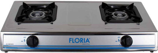 Zilan Floria Countertop Liquid Gas Double Inox Hearth
