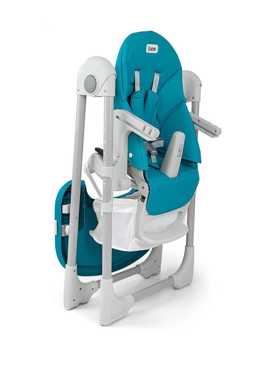 Milly Mally Bueno Foldable Baby Highchair 2 in 1 with Adjustable Height Ocean