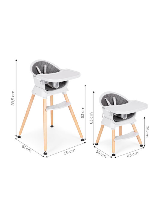 Ecotoys Καρεκλάκι 3 in 1 Γκρι