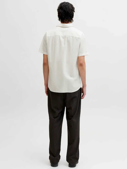 Jack & Jones Leinen-Hemd Weiß