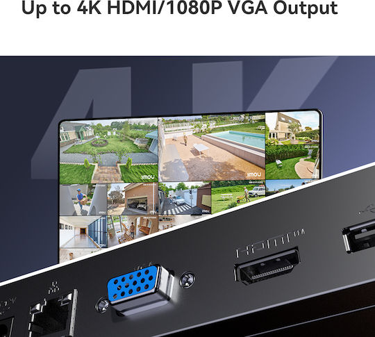 Imou NVR-N118-8A0E-P NVR Recorder 18 Channels with 4K Resolution