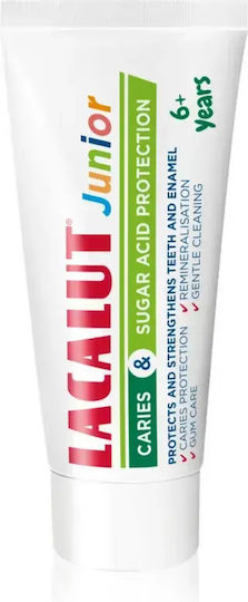 Lacalut Caries & Sugar Acid Protection Παιδική Οδοντόκρεμα για 6+ Χρονών με Γεύση Μέντα 55ml