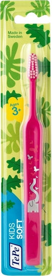 TePe Kids Soft Детска Четка За Зъби За 3+ Години Фуксия