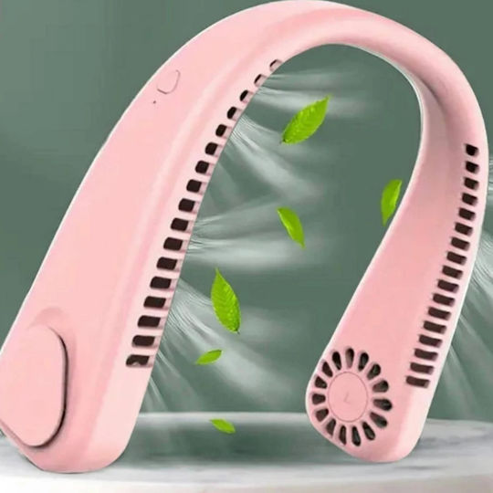 Ventilator Portabil De Gât Zola Fără Fir Flexibil 3 Viteze Reîncărcabil 20.35 X 18.45 X 5.73 Cm Roz