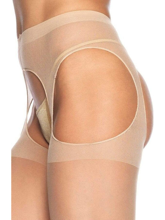 Leg Avenue Dresuri Sexy Bej Cu Jartieră