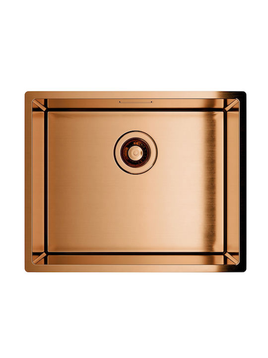 Globalo Unterbau Küchenspüle Inox M44xB54cm Graue