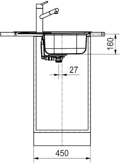 Franke Chiuvetă De Bucătărie Drop-In Inox L62xL50cm Argintie
