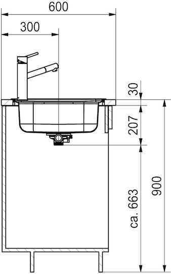 Franke Chiuvetă De Bucătărie Drop-In Inox L62xL50cm Argintie
