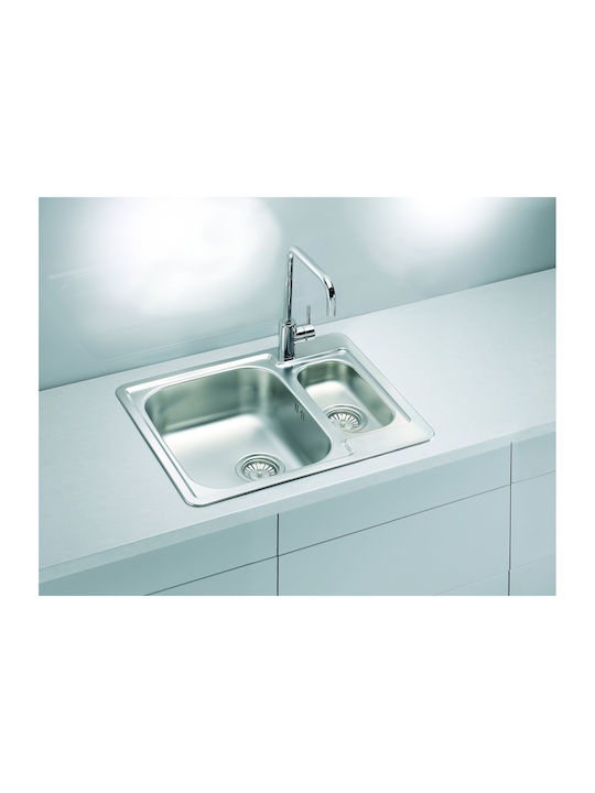 Alveus Drop-In Kitchen Sink Inox L50xW61.5cm Gray