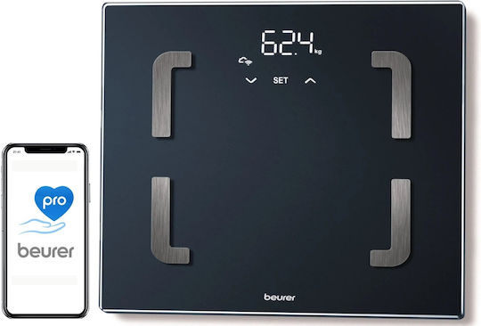 Beurer Digital Badezimmerwaage in Schwarz Farbe