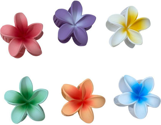Set Haarspange Mit Blume Mehrfarbig 12 Stücke