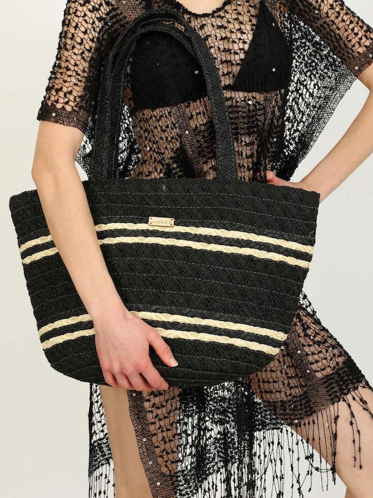 Doca Damenbademode Kaftan Schwarz