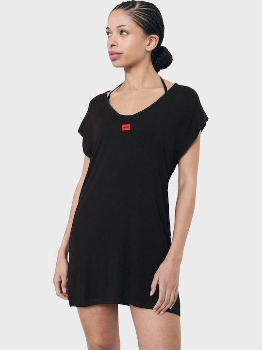 Hugo Γυναικείο Φόρεμα Παραλίας Black