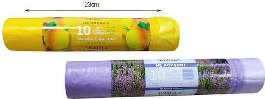 Sidirela Scented Trash Bags for the Garden with Drawstring 55x75cm 10pcs Multicolored