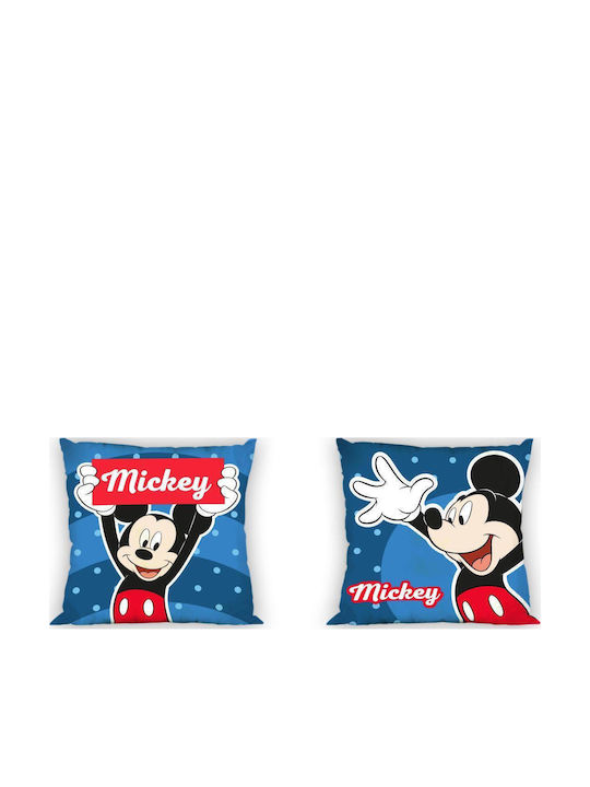 Dimcol Kids Square Throw Pillow Mickey Double Sided 40x40cm 33