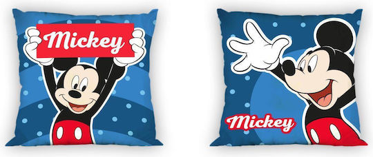 Dimcol Παιδικό Διακοσμητικό Μαξιλάρι Mickey 33 Διπλής Όψης 40x40εκ.