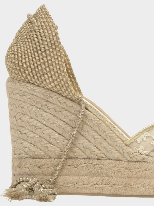 8ed Summer Women's Platform Espadrilles Style White