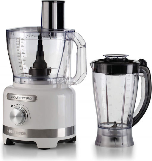Ariete Moderna Procesor alimentar multifuncțional 1000W cu vas 1.5lt și Blender cu vas Alb