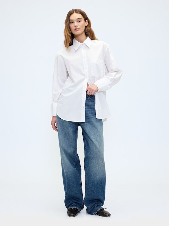 Long Sleeve Women's Shirt Optic White