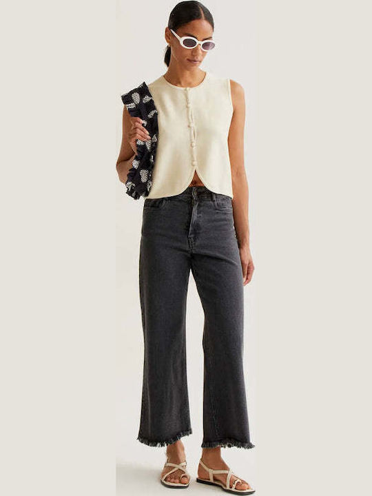 High Rise Women's Jean Pants in Regular Fit Black