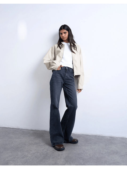 Women's Flared Jean Pants Mid Rise