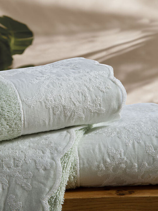 Nef-Nef Homeware Set Badetücher 3 Stück Calma Grüne Gewicht 500gr/m²