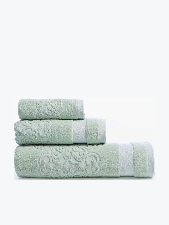 Nef-Nef Homeware Кърпа За Ръце Zaphira 30x50см Ментово Тегло 550гр/м²